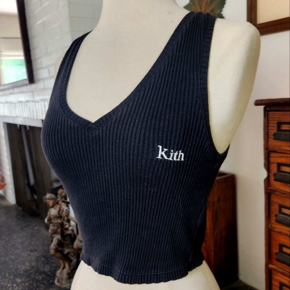 Kith Black Ribbed Tank Top